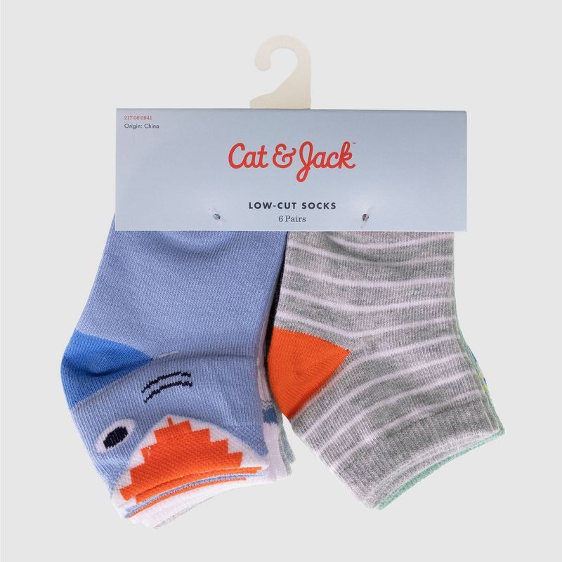Toddler Boys' Shark Print 6pk Ankle Socks - Cat & Jack™ | Target