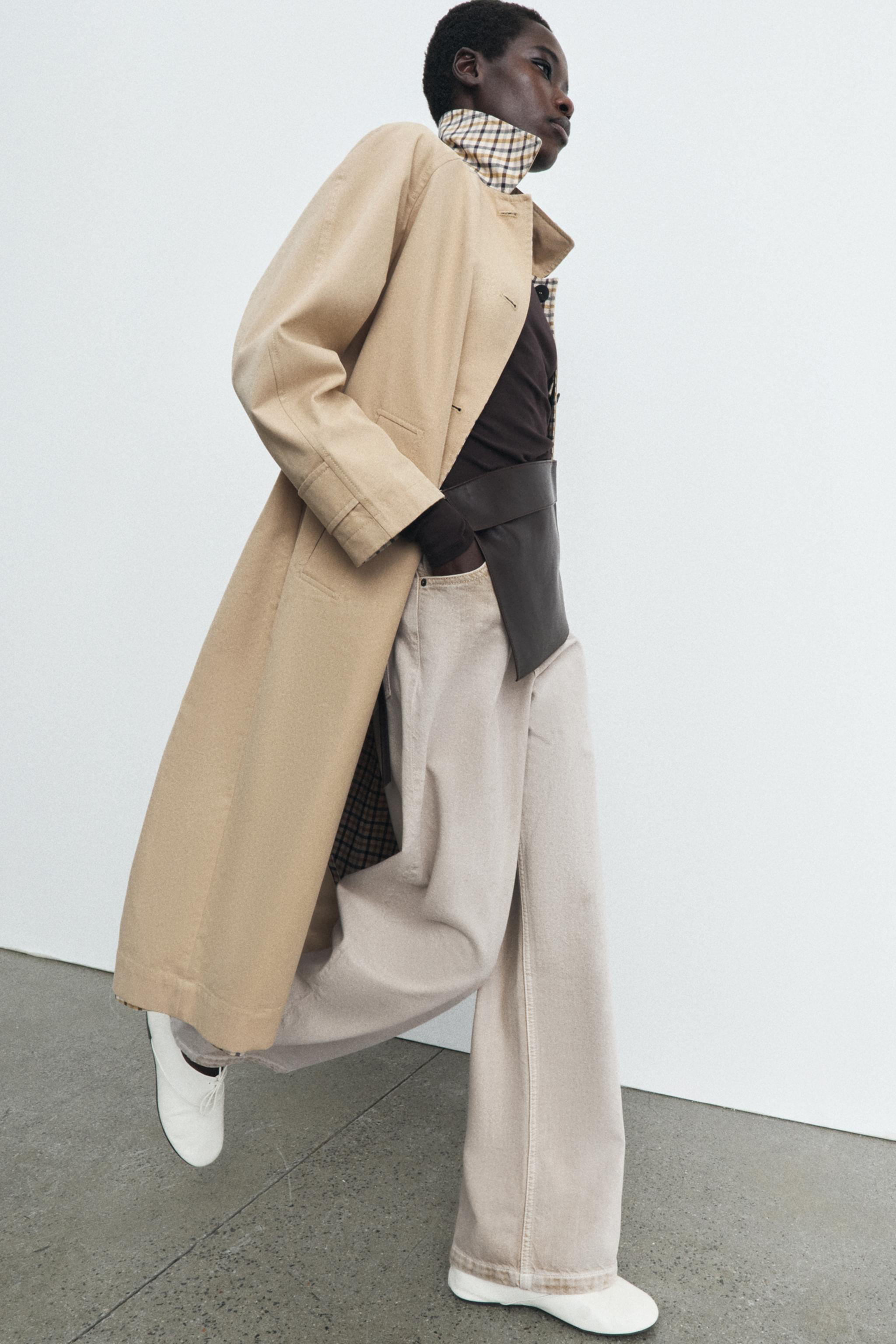 REVERSIBLE PLAID TRENCH COAT ZW COLLECTION | Zara US