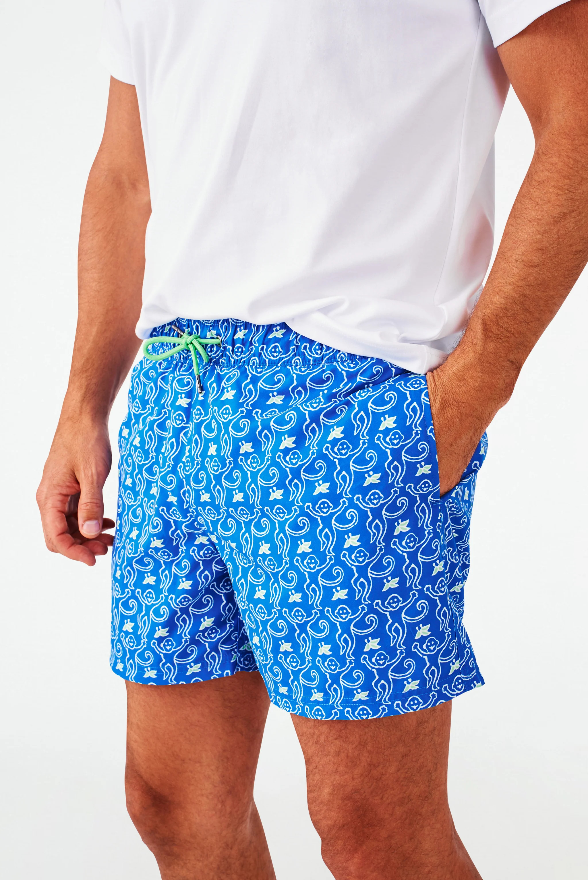 Mens Monkey Swim Trunk | Roller Rabbit | Roller Rabbit