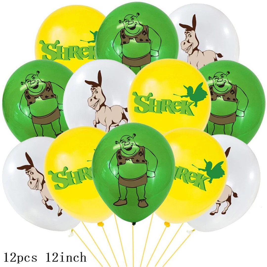 Ogre Balloons Funny Ogre and Donkey Party Supplies Ogre Birthday Party Favors 12 Pcs. Latex Ballo... | Etsy (US)