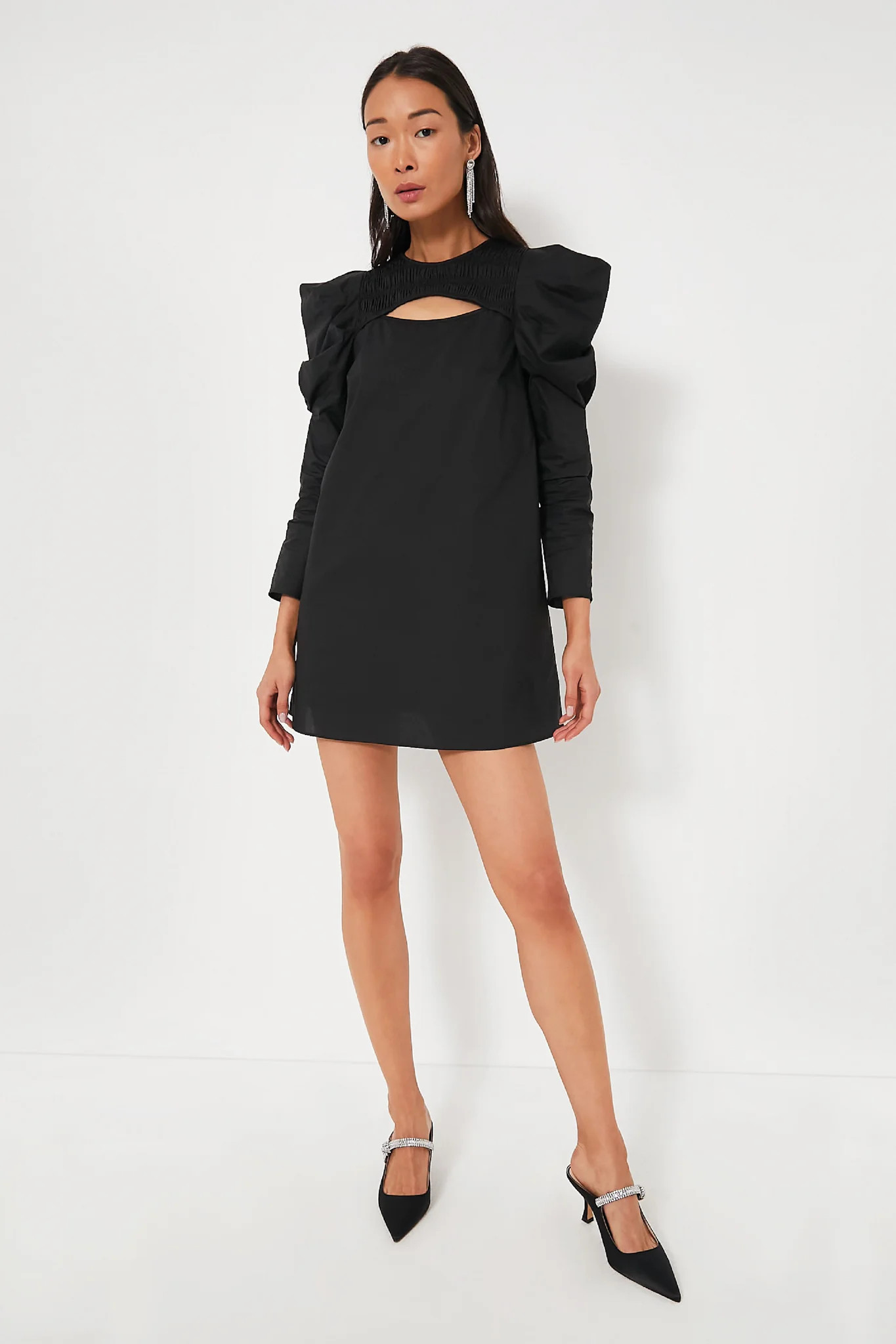 Black Keyhole Beckett Mini Dress | Tuckernuck (US)