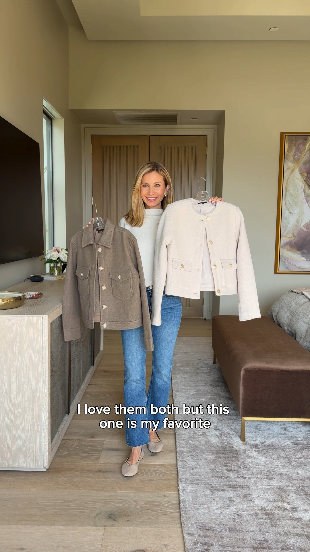 Quince Haul✨
Outfit Look:

QUINCE | 100% Merino Wool Cropped Shirt Jacket - Heather Elm (xs) 
QUINCE | 100% Merino Wool Collarless Cropped Jacket 
QUINCE | Mongolian Cashmere Funnel Neck Sweater - Ivory (xs) 
QUINCE | Bella Stretch Kick Flare Jeans - Twilight Blue Fray (25) 
ROTHY'S | The Point II Flats

#LTKPetite #LTKOver40