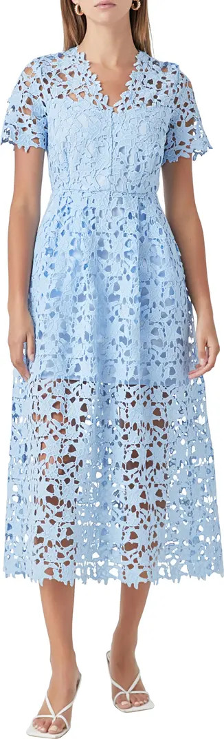 Endless Rose Allover Lace Midi Dress | Nordstrom | Nordstrom