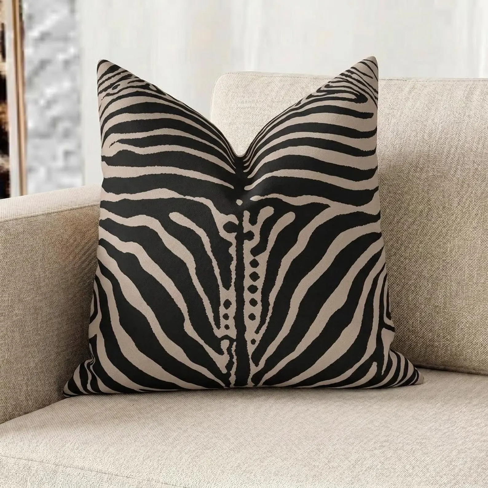 Zebra Stripe Pillowcase | Modern Safari Boho Home Decor | Etsy (Global)
