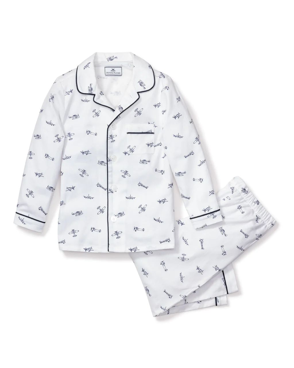 Children's Par Avion Pajama Set | Petite Plume