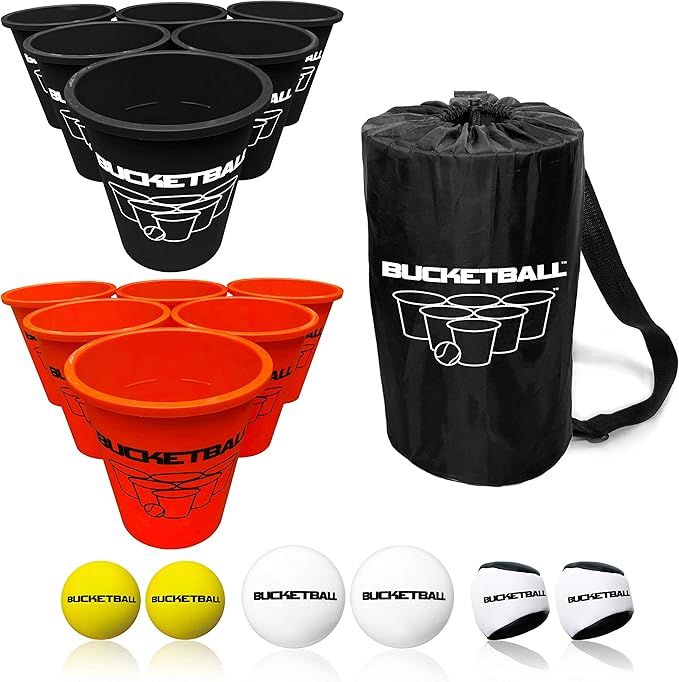 BucketBall - Team Color Edition - 12 Color Options - Ultimate Tailgate Game - Original Yard Pong ... | Amazon (US)