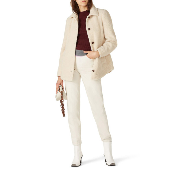 Vero Moda Cream Teddy Jacket cream | Rent the Runway