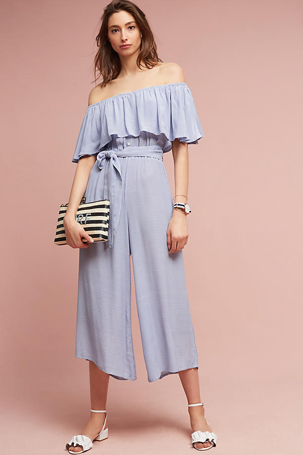 Ezra Off-The-Shoulder Jumpsuit | Anthropologie (US)