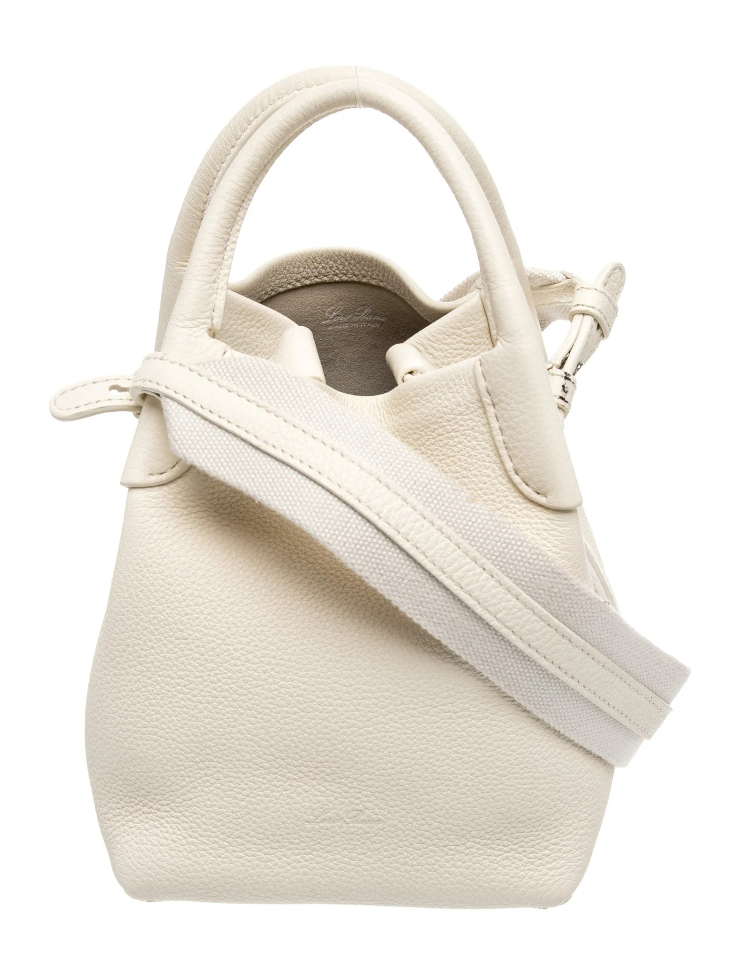 Loro Piana Leather Micro Bale Bag Micro - Neutrals Bucket Bags, Handbags - LOR207552 | The RealRe... | The RealReal