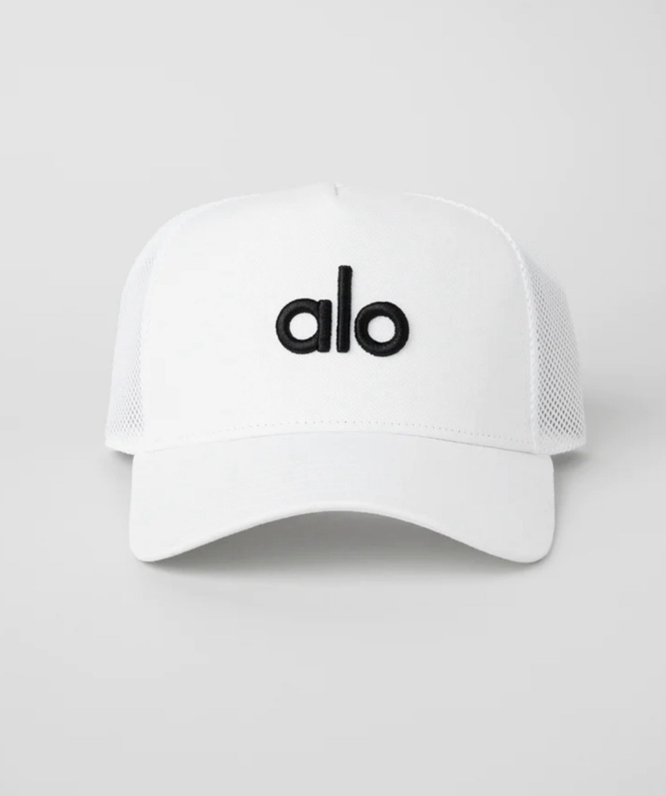 The trucker hat by Alo Yoga. 
Assorted colors
kimbentley casual outfit

#LTKfitness #LTKCyberWeek #LTKsalealert