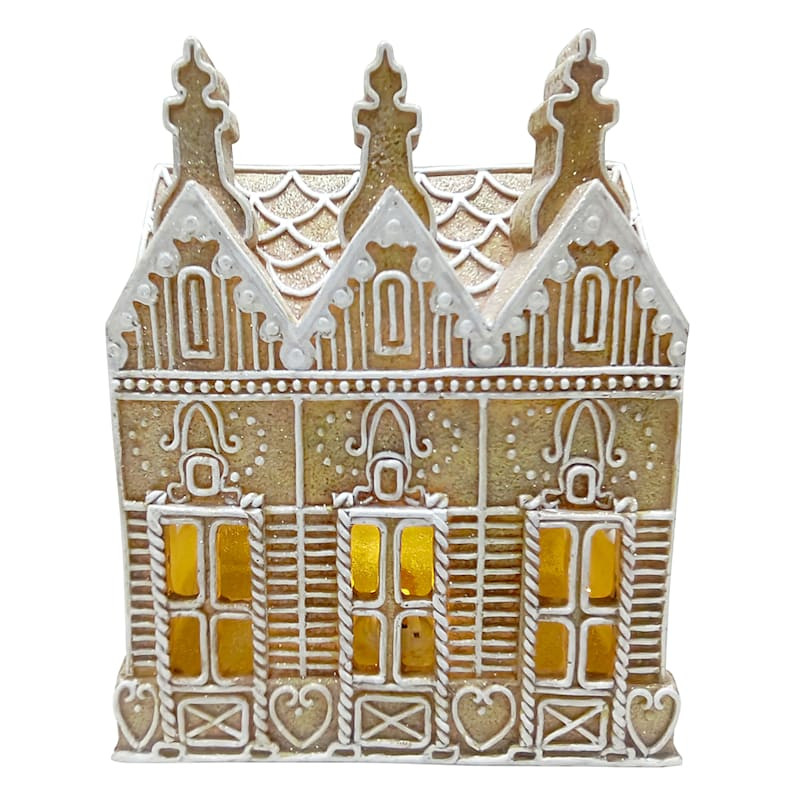 LED Gingerbread House, 8" | At Home