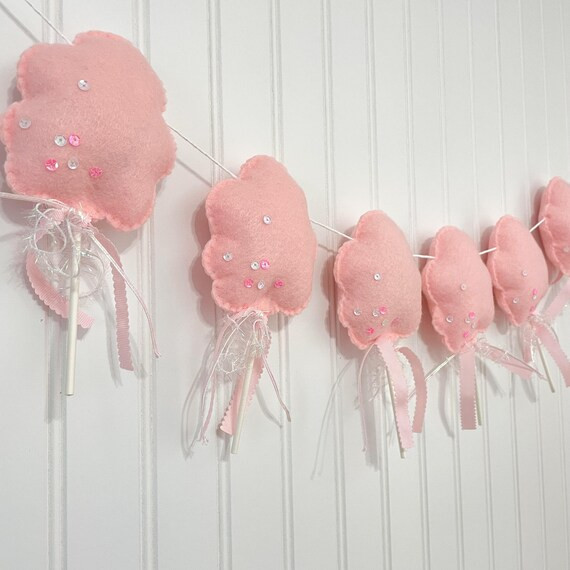 Valentine's Day Garland  Cotton Candy Garland  Felt | Etsy | Etsy (US)