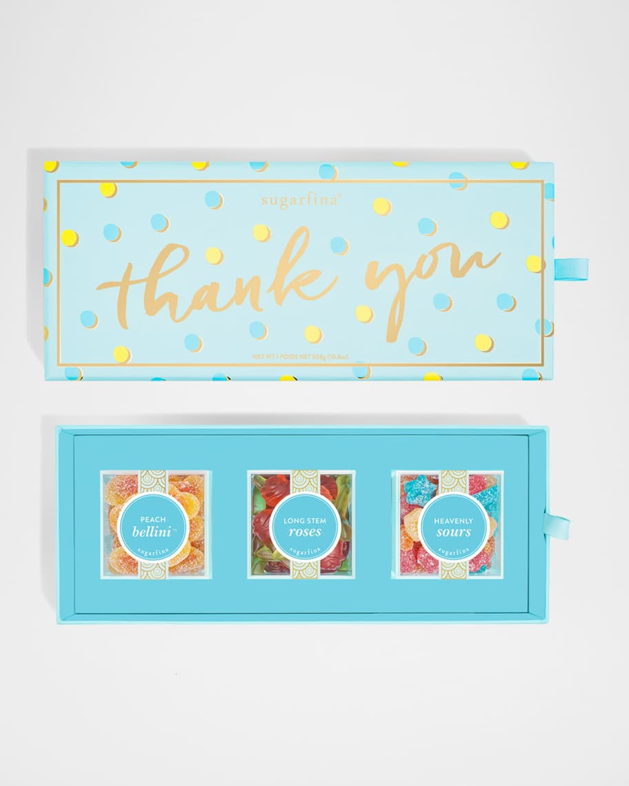 Sugarfina Thank You 3-Piece Candy Bento Box | Neiman Marcus