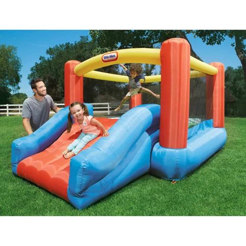 Little Tikes Jr. Jump 'n Slide Bouncer - Inflatable Jumper Bounce House - Walmart.com | Walmart (US)