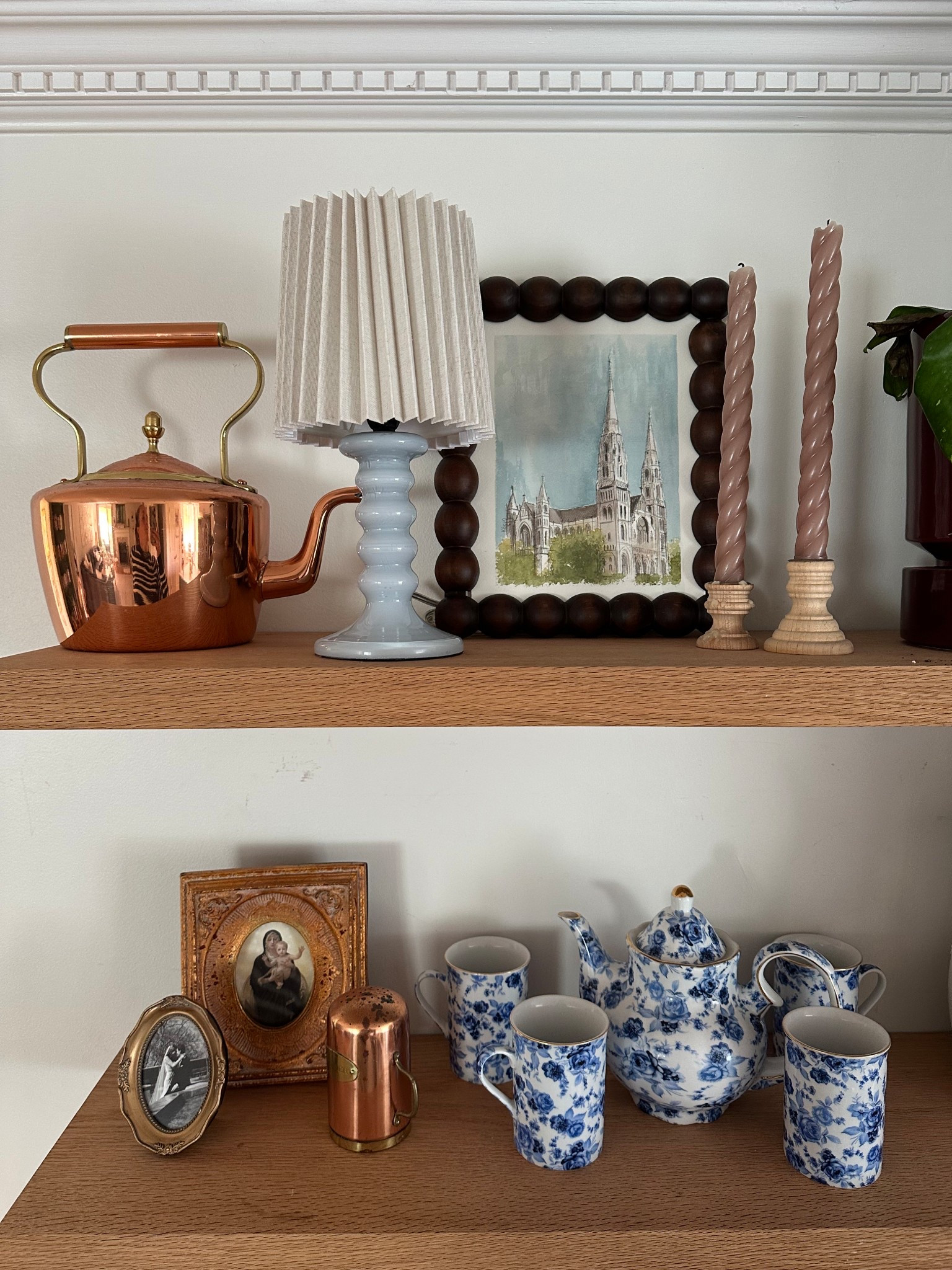 Obsessed with this blue pleated lamp!! 

#LTKFindsUnder50 #LTKFindsUnder100 #LTKHome