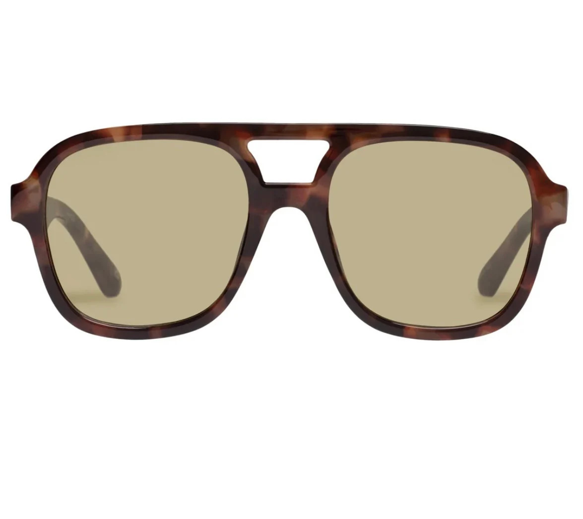 Whirlpool Sunglasses in Dark Tort Khaki Tint | Sierra Deene