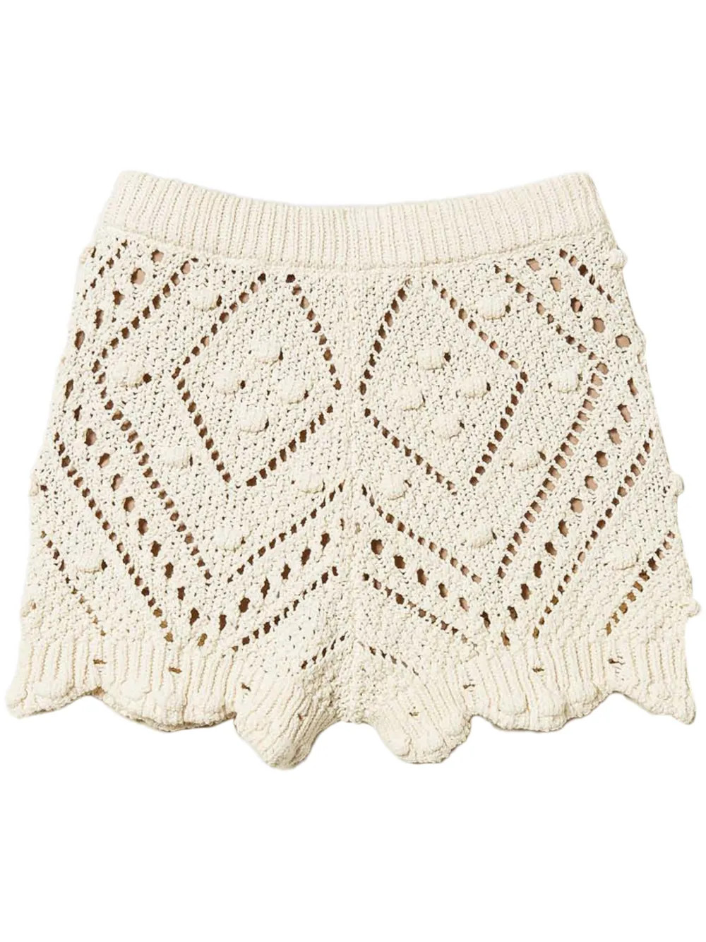 TWINSET Openwork Shorts | Neutrals | FARFETCH ES | Farfetch Global