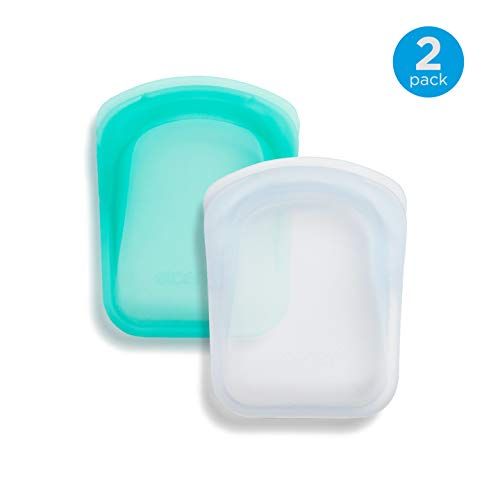 Stasher 100% Silicone Reusable Bags, Pocket Storage Size, 4.5-inch (4-ounce), Set of 2, Clear + A... | Walmart (US)