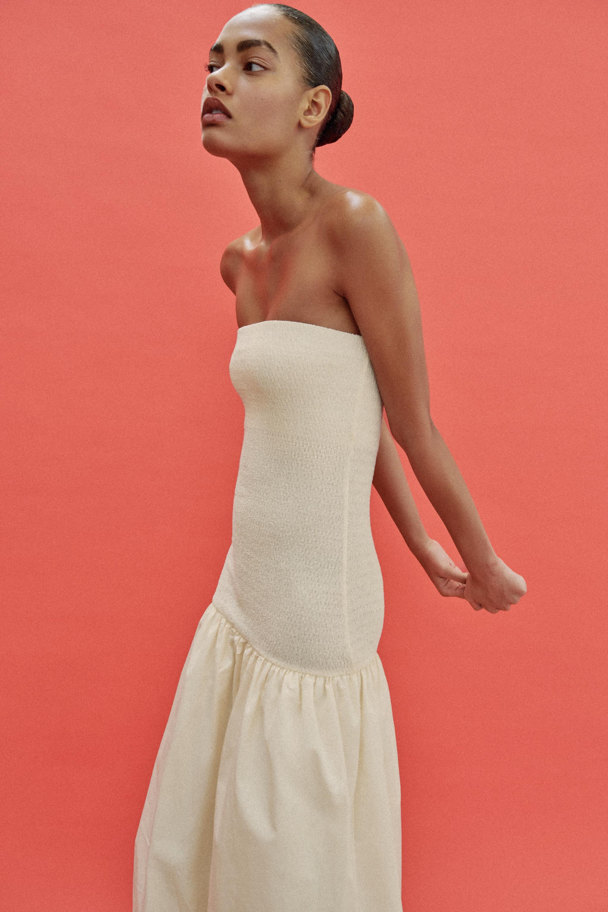 COMBINED BANDEAU DRESS | Zara UK