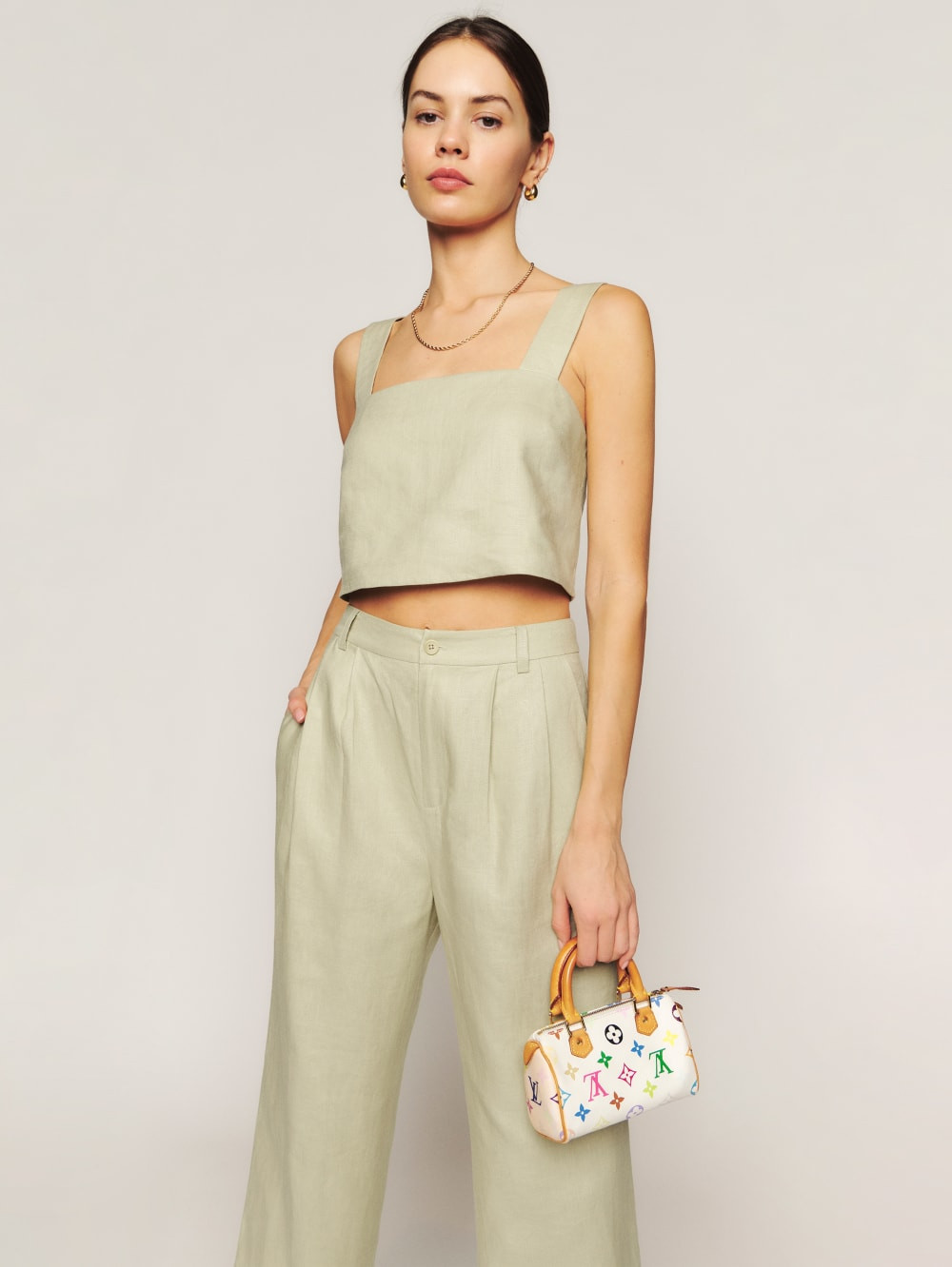 Olivia Linen Two Piece | Reformation (Global)