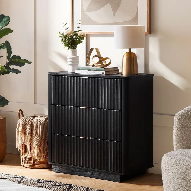 George Oliver Dorcus 3 Drawer 32.2" W Chest & Reviews | Wayfair | Wayfair North America