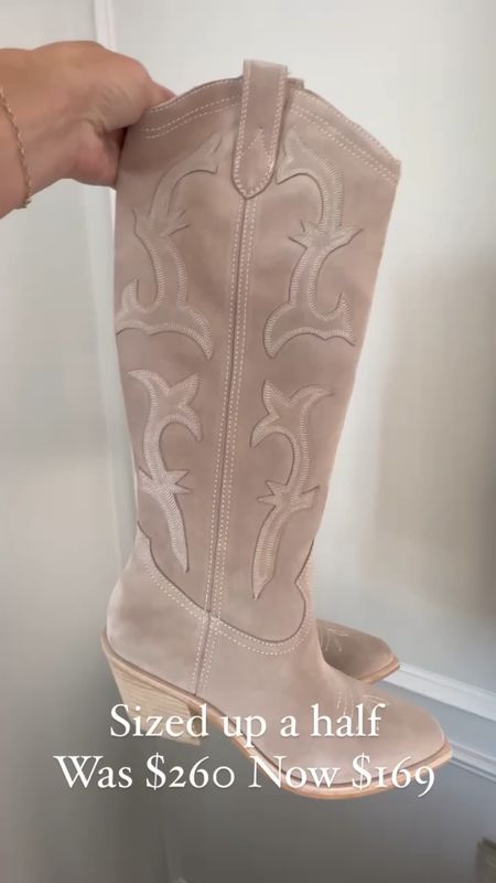 Western boots I am loving for Fall on sale for the Nordstrom anniversary sale! 

I sized up a half. 

#LTKSeasonal #LTKshoecrush #LTKxNSale