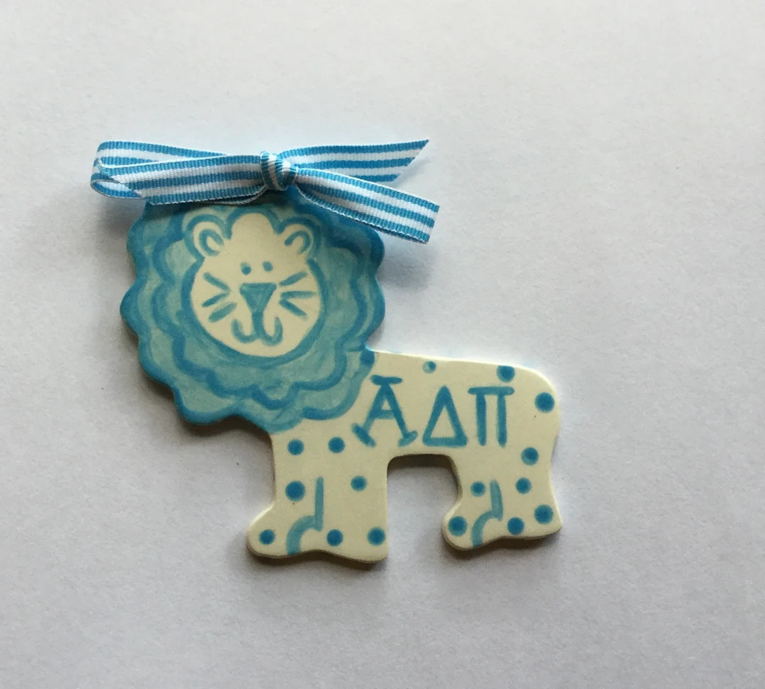Alpha Delta Pi Lion Ornament | Etsy (US)