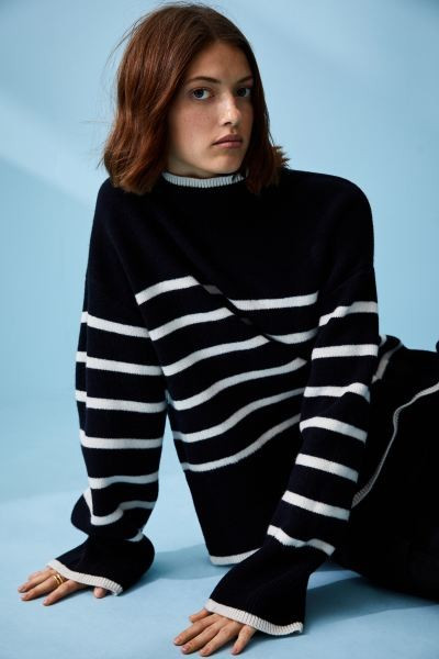 Wool-blend Mock-turtleneck Sweater | H&M (US + CA)