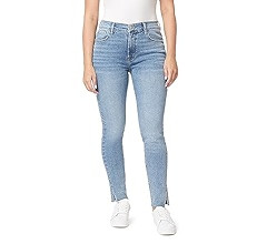 kensie Jeans for Women High-Rise Skinny Raw Edge Hem 28-Inch Inseam, Sizes 0-16 | Amazon (US)