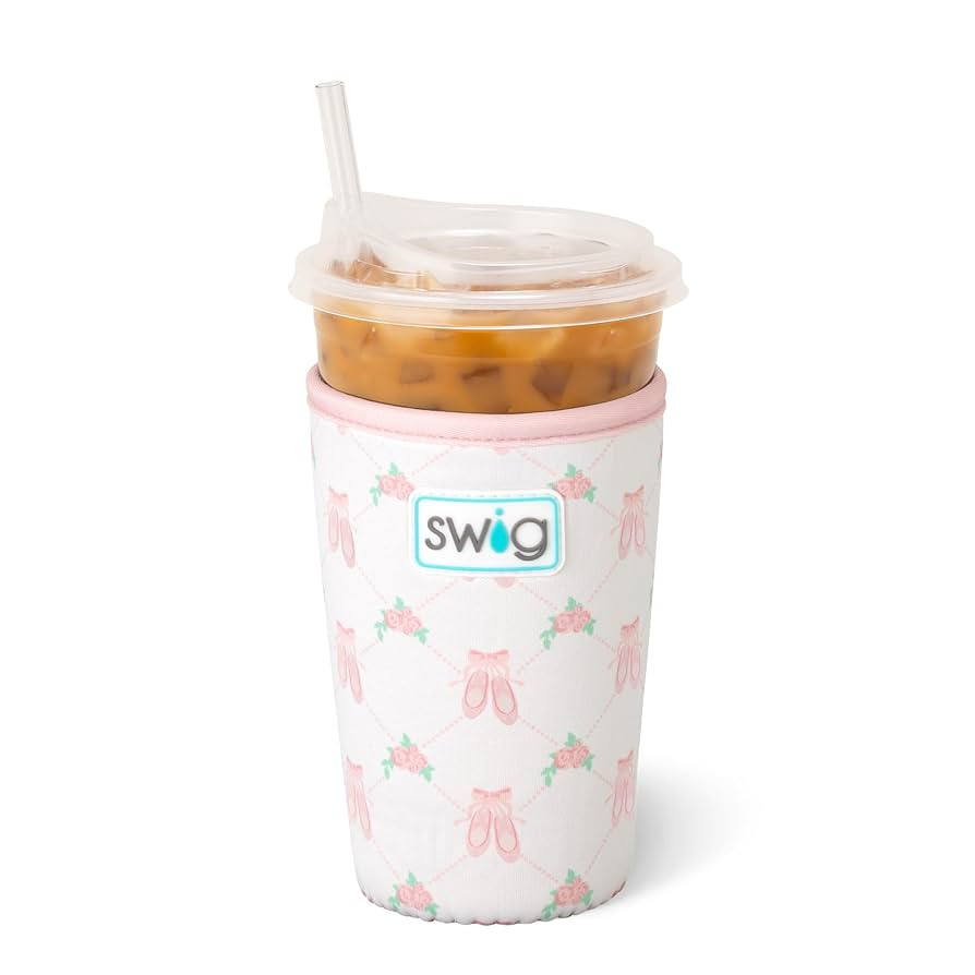 Swig Life Medium Iced Cup Coolie, Standard 22oz Iced Coffee Cup Insulator Sleeve with Handle, Neo... | Amazon (US)