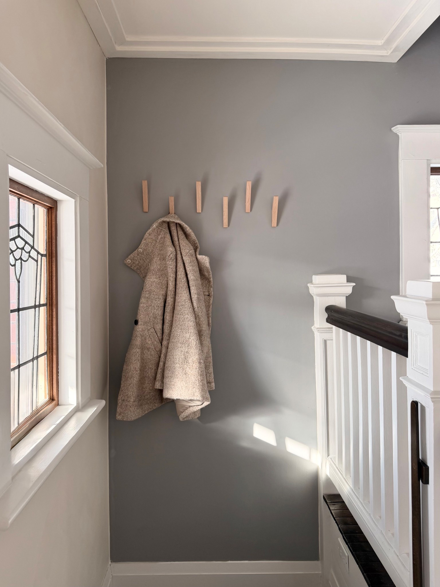 Nordic inspired, modern wooden wall hooks #nordicinterior #coatrackmakeover #modernhooks 

#LTKcanada #LTKhome