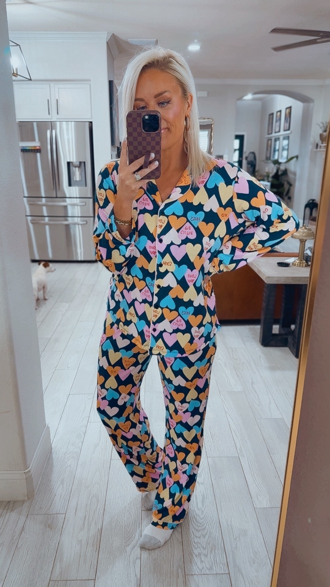 Valentines printed pajamas 50% off 

#LTKValentine #LTKTravel #LTKSeasonal