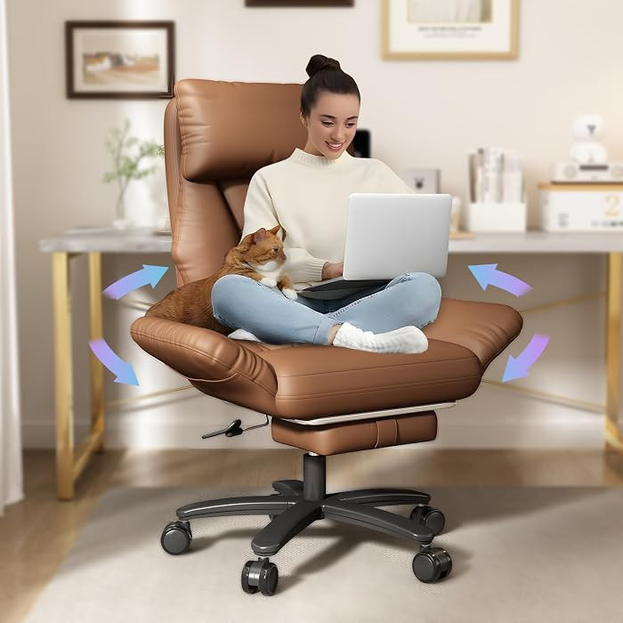 Cross Legged Office Chair with Pets Friendly Arms, Criss Cross Desk Chair, High Bcak Big and Tall... | Amazon (US)