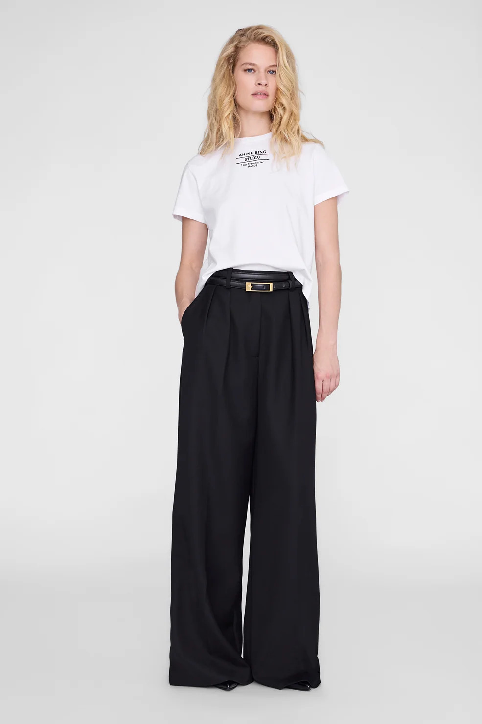 Shelley Tee Studio - White | Anine Bing