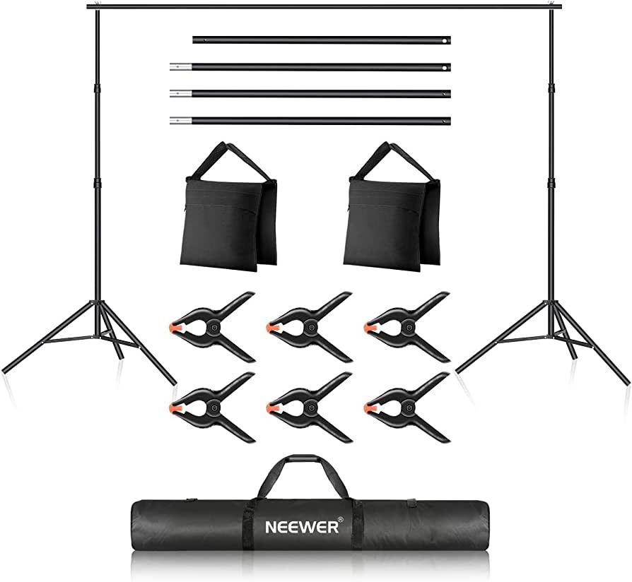 NEEWER Backdrop Stand 10ft x 7ft, Adjustable Photo Studio Backdrop Support System for Wedding Par... | Amazon (CA)