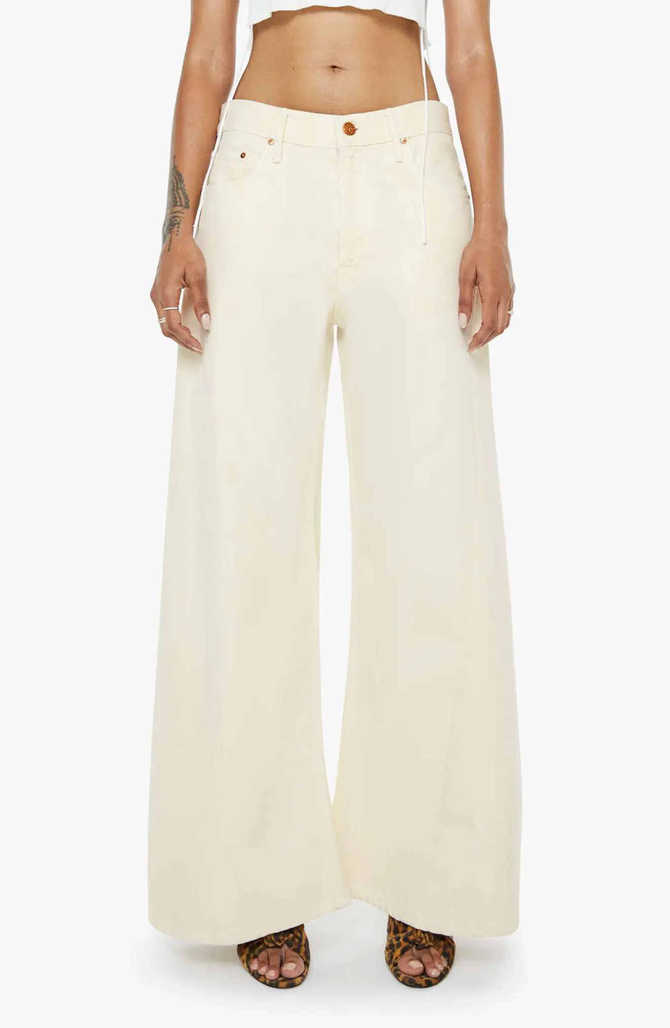 Lil Lemon Twist Sneak High Waist Flare Leg Jeans (Women) | Nordstrom | Nordstrom