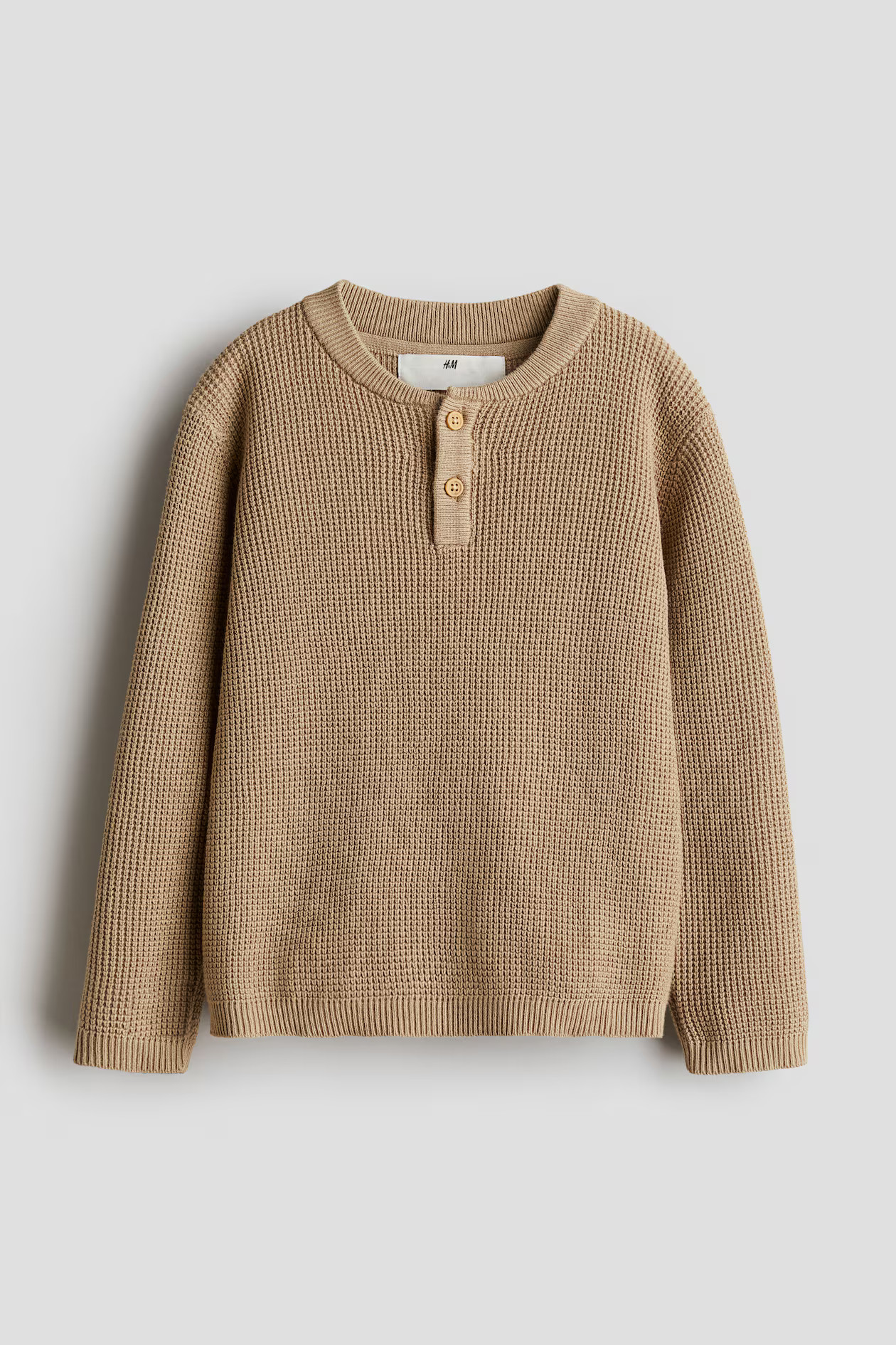 Waffle-knit Henley Sweater | H&M (US + CA)