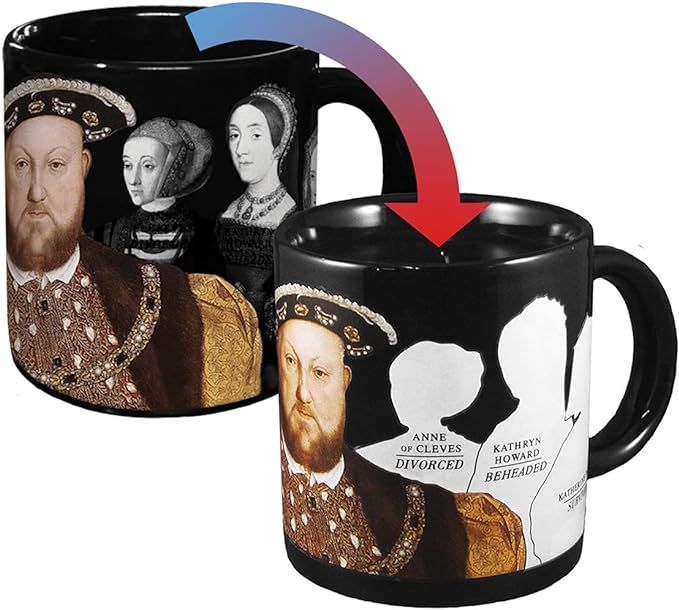 Henry VIII Disappearing Coffee Mug - Add Hot Water and Watch Henry's Wives Disappear - Comes in a... | Amazon (US)
