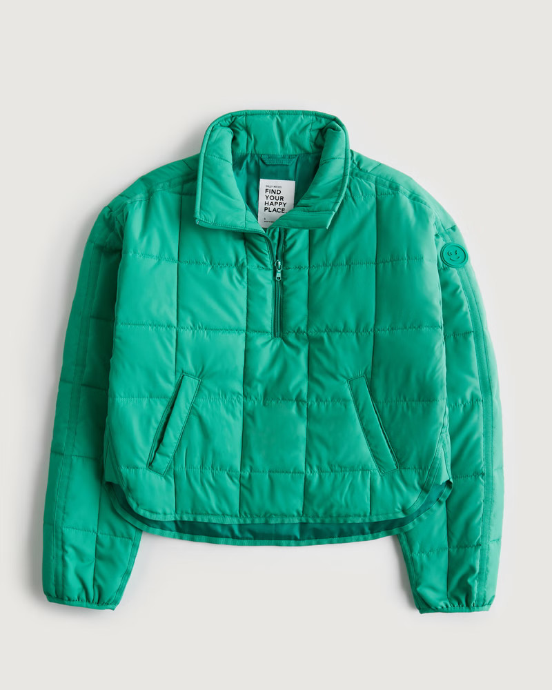Gilly Hicks Active Quarter-Zip Popover Puffer Jacket | Hollister (US)
