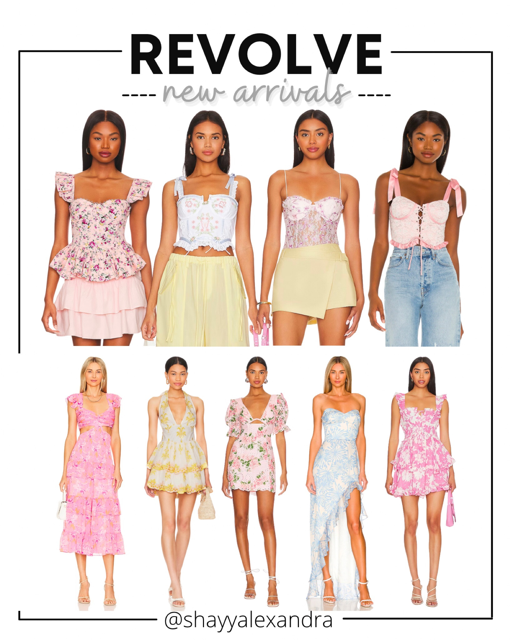 Girly/floral new arrivals from Revolve!

Bustier | Corset | Peplum | Floral Dress | Maxi Dress | Cutout Dress | Mini Dress | Feminine | Bridgerton

#LTKSeasonal #LTKstyletip