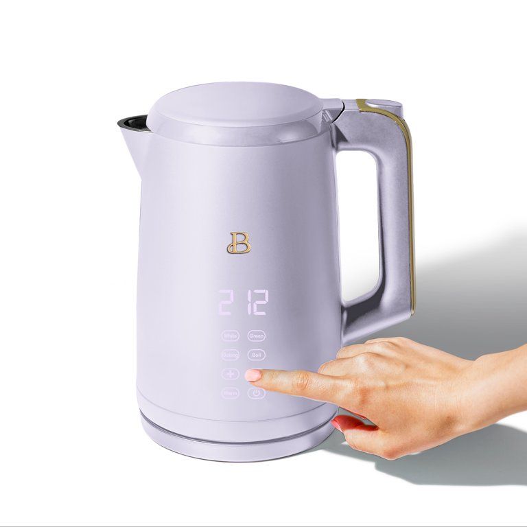 Beautiful 1.7 Liter One-Touch Electric Kettle, Lavender by Drew Barrymore - Walmart.com | Walmart (US)