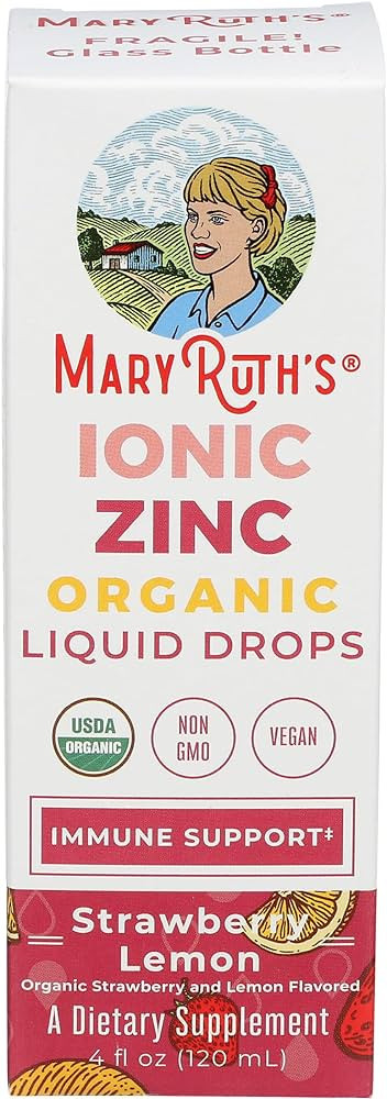Mary Ruth's, Ionic Zinc Strawberry Lemon Organic, 4 Fl Oz | Amazon (US)