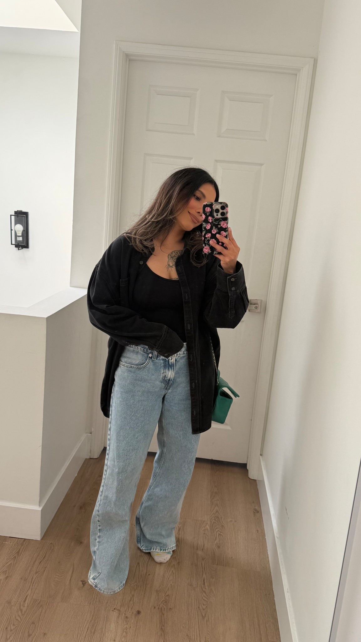 Simple casual outfit 🌿
Jeans size 30
Top small 
Jacket Medium

#LTKootd