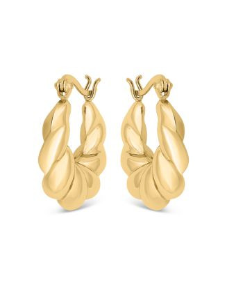 AQUA Sculpted Twist Hoop Earrings - Exclusive  | Bloomingdale's Jewelry & Accessories | Bloomingdale's (US)