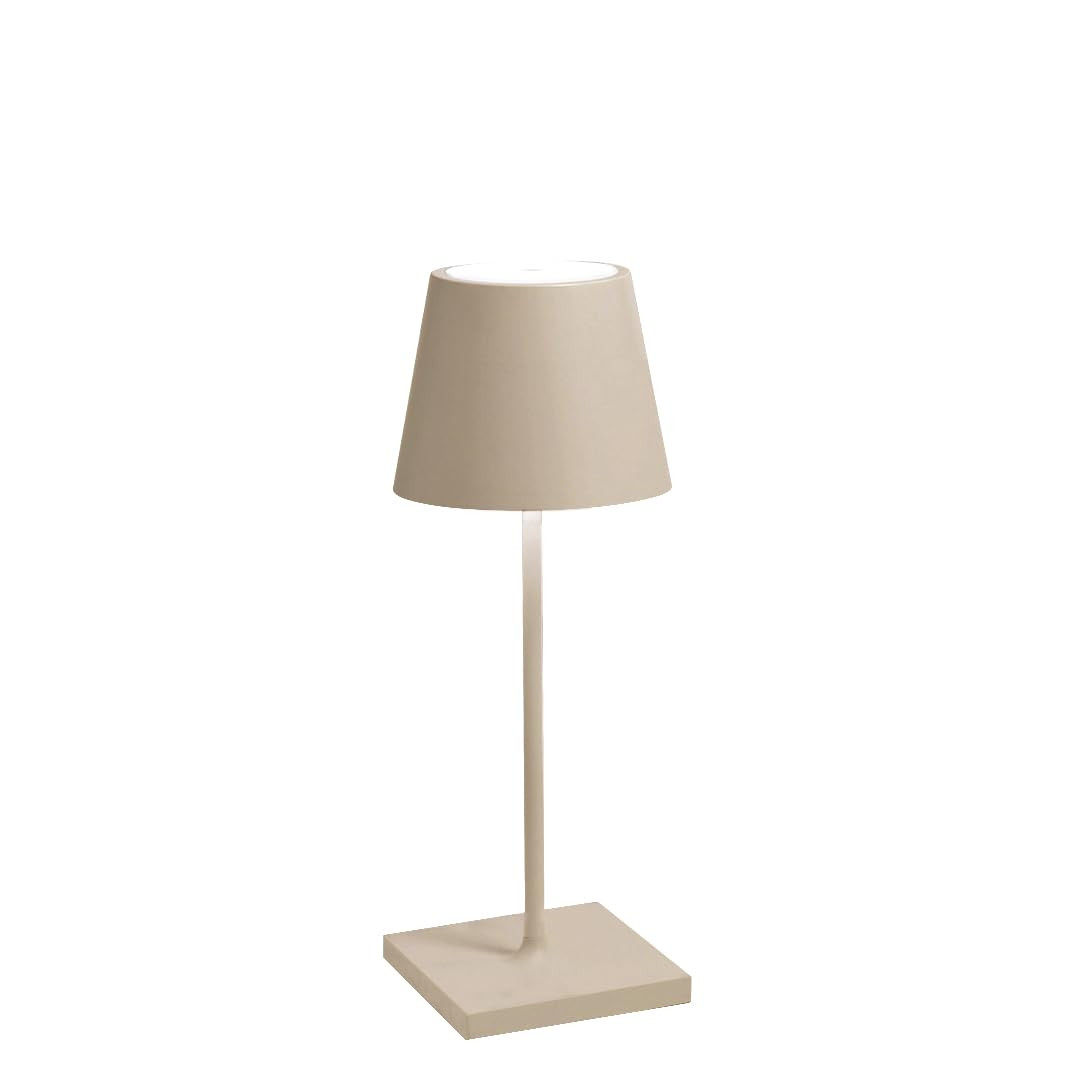 Zafferano Poldina Pro Mini Table Lamp (Color: Sand) in Aluminum, IP54 Protection, Indoor/Outdoor ... | Amazon (US)