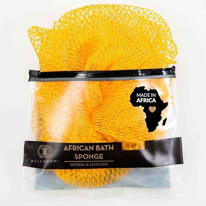 BELLANOMI African Exfoliating Net Sponge, Authentic, Ethically sourced from Nigeria, 45 inches Lo... | Amazon (US)