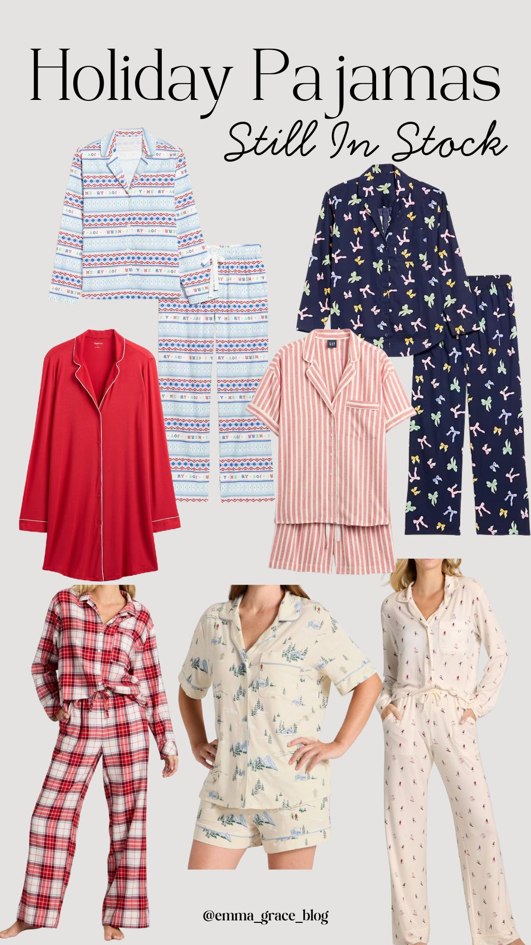 Christmas pajamas still in stock if you haven’t snagged any yet! 

#LTKHoliday
