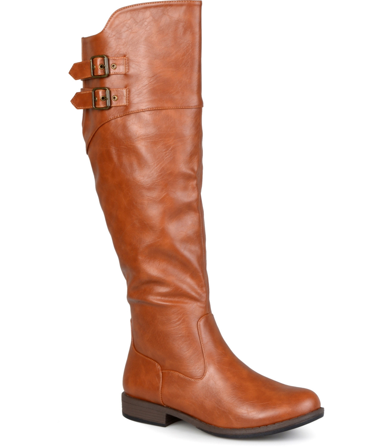 Journee Collection Women's Tori Knee High Riding Boots - Chestnut | Macy's