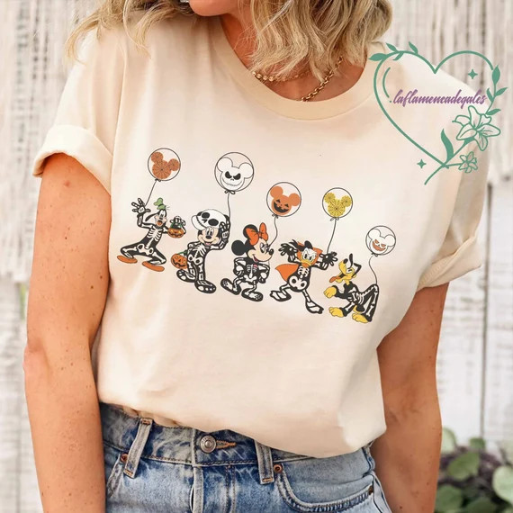 Disney Skeleton Shirt Disney Halloween Matching Shirt Disney - Etsy | Etsy (US)