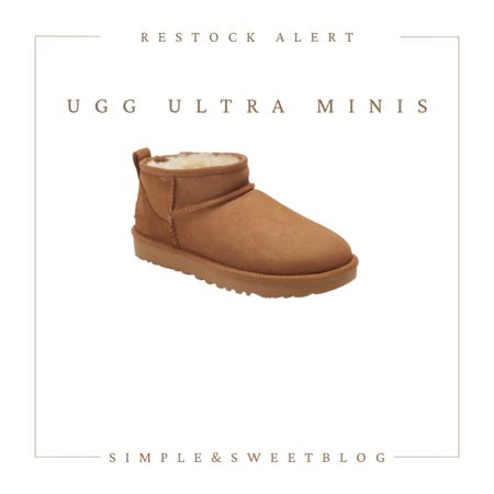 The popular ugg ultra minis have been restocked!! Perfect holiday gift! 

#LTKGiftGuide #LTKHoliday #LTKSeasonal
